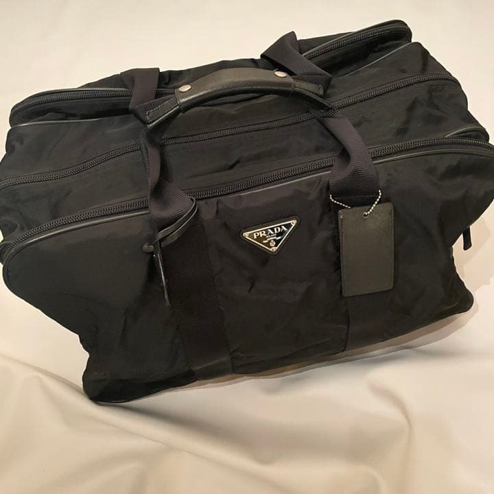 USED プラダ ボストンバッグ V58 ナイロンレザー ギャランテ