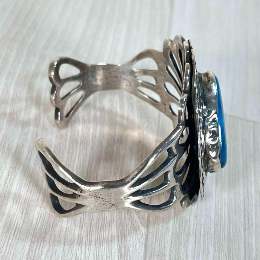 【良品】ナバホ族　バングル　ターコイズ　F.L. BEGAY作　シルバー925