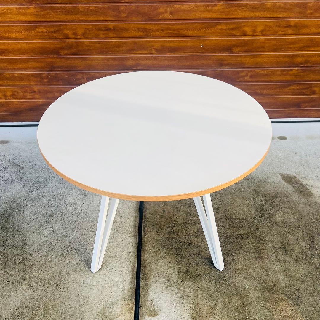 美品 KANADEMONO カナデモノ カフェ テーブル 100cm オーク