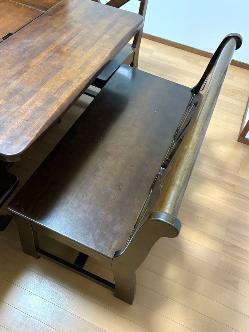 カリモク RUSTIC ダイニングテーブル 囲炉裏 ベンチ　ダイニングチェア