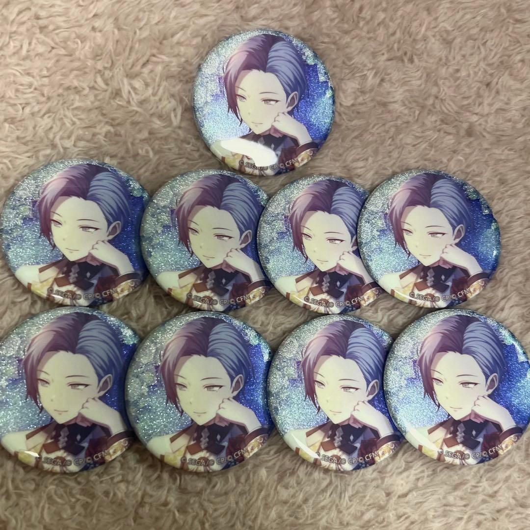 青柳冬弥 グリッター缶バッジ 10A 9点 冬弥