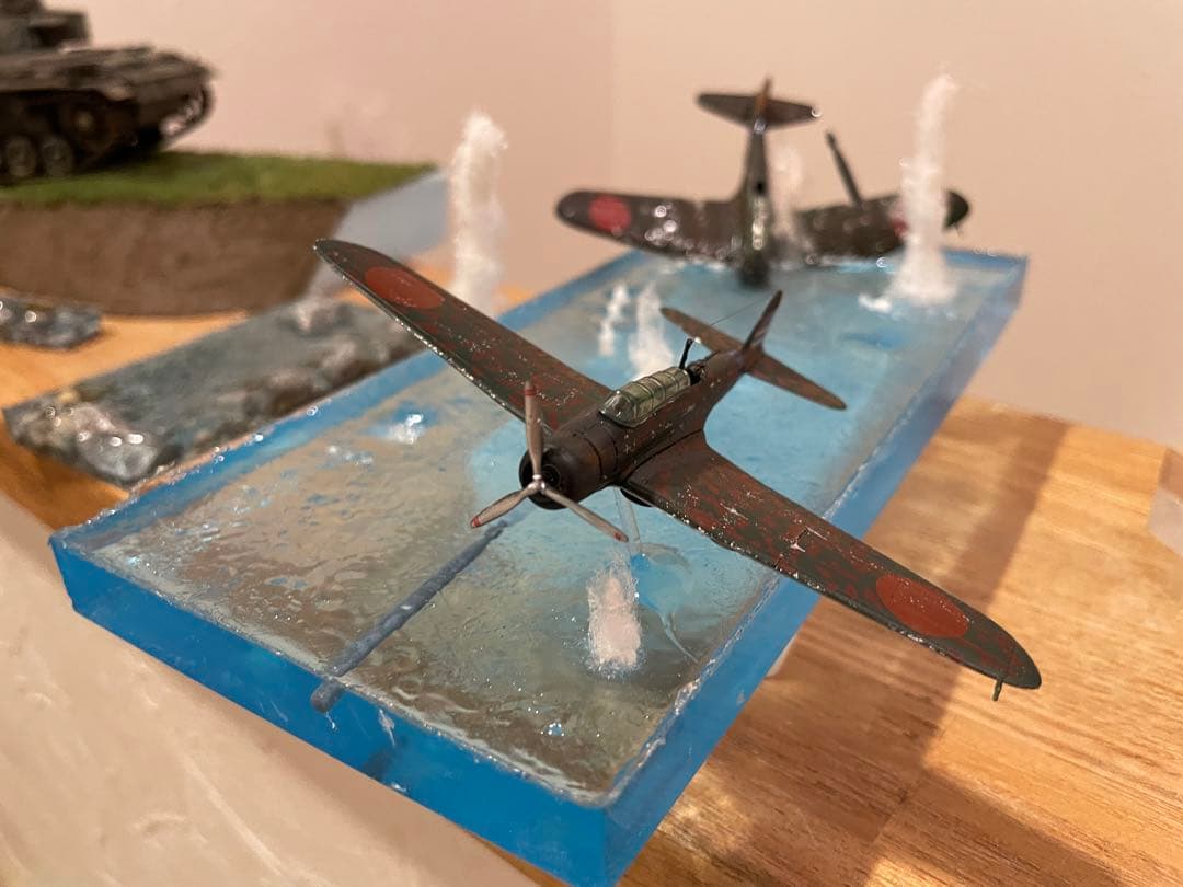 雷撃する九七艦攻 魚雷発射 ジオラマ エフトイズ