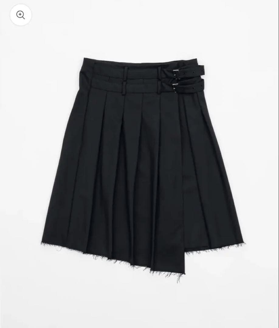 スカート asymmetry wool wrap skirt / ilean