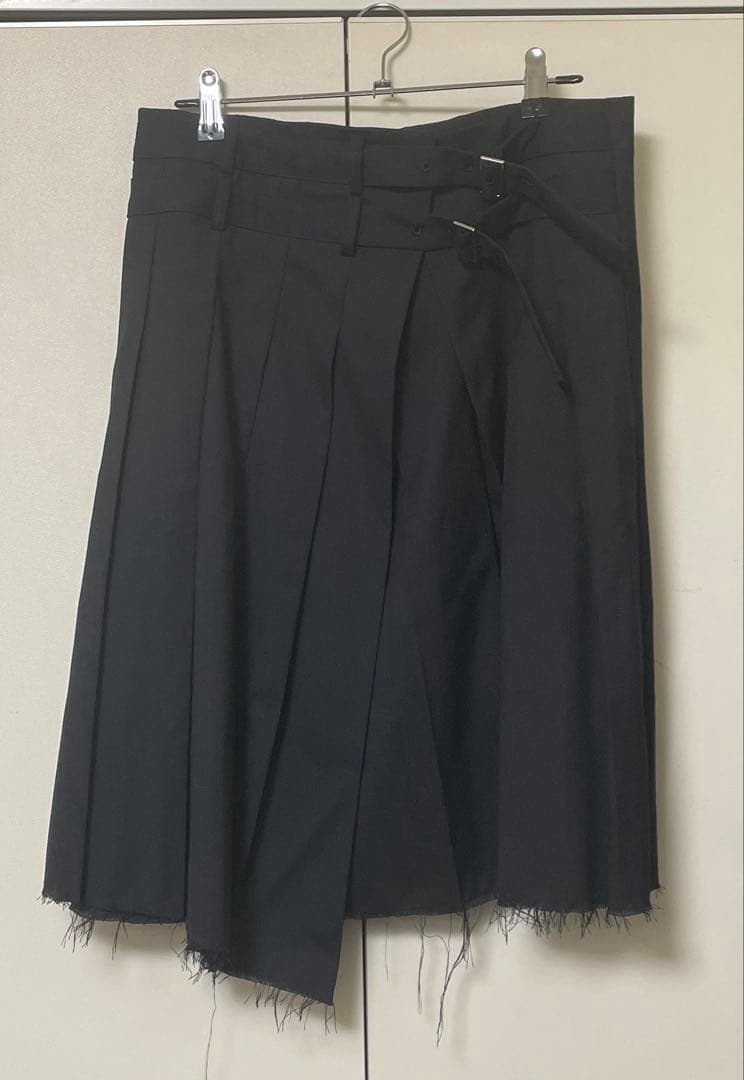 スカート asymmetry wool wrap skirt / ilean