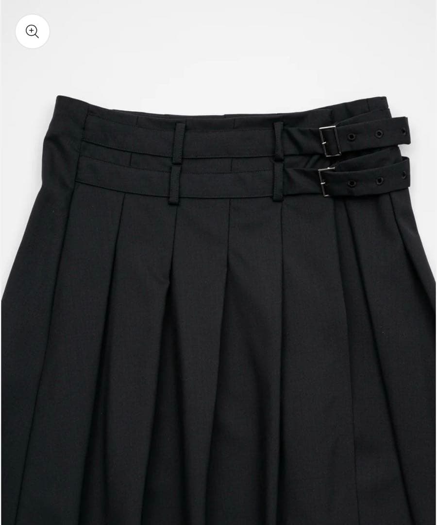 スカート asymmetry wool wrap skirt / ilean