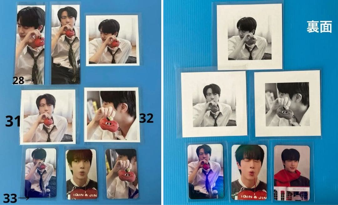 BTS JIN キャンバスポーチ（ブラック・ピンク）