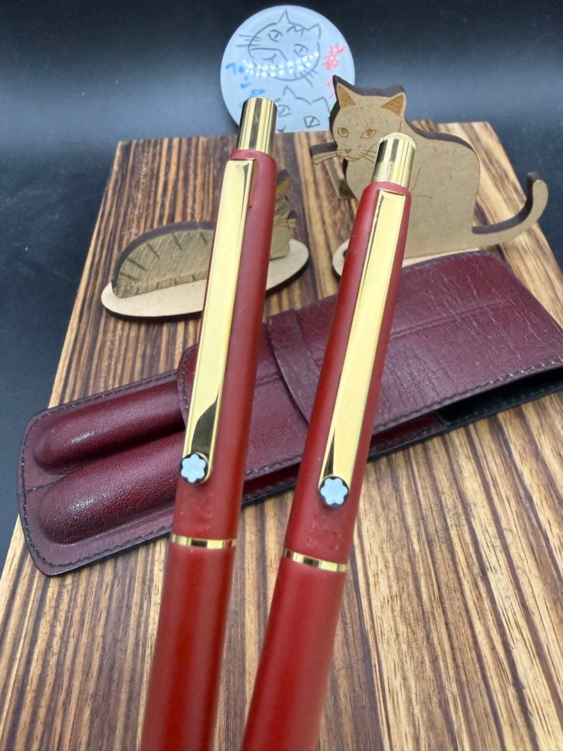 MONTBLANC スリムライン ボールペン シャーペン レッド