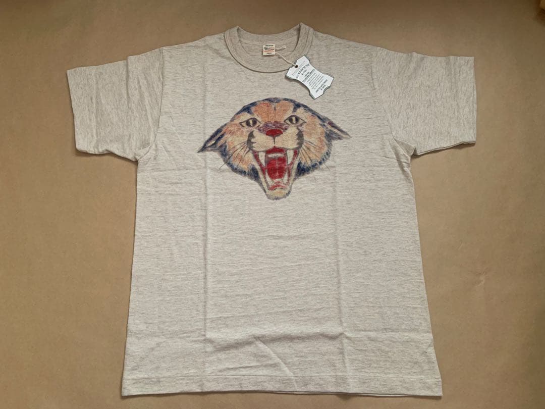 新品 ウエアハウス 4601 Tシャツ ワイルドキャット L 両面多色プリント