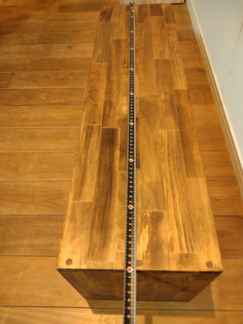 木製ハンドメイドオーダーコの字ワトコオイル踏み台水槽台