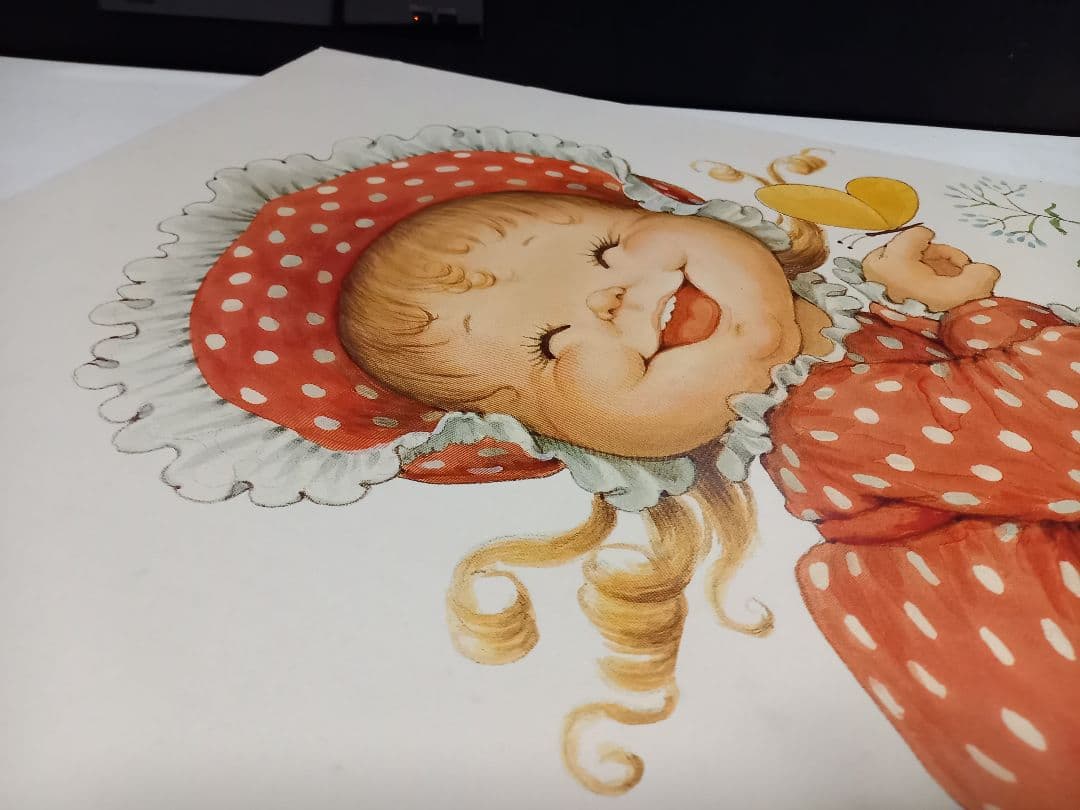 ヴィンテージ　ルース　モアヘッド　ポスターパネル　イギリス　製作品