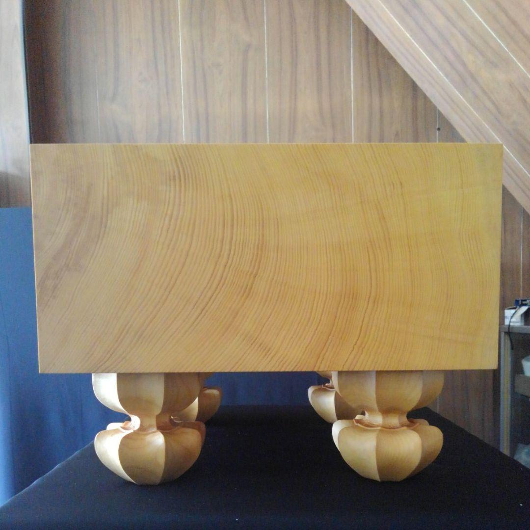 【国産　本榧　5寸将棋盤　天地柾】