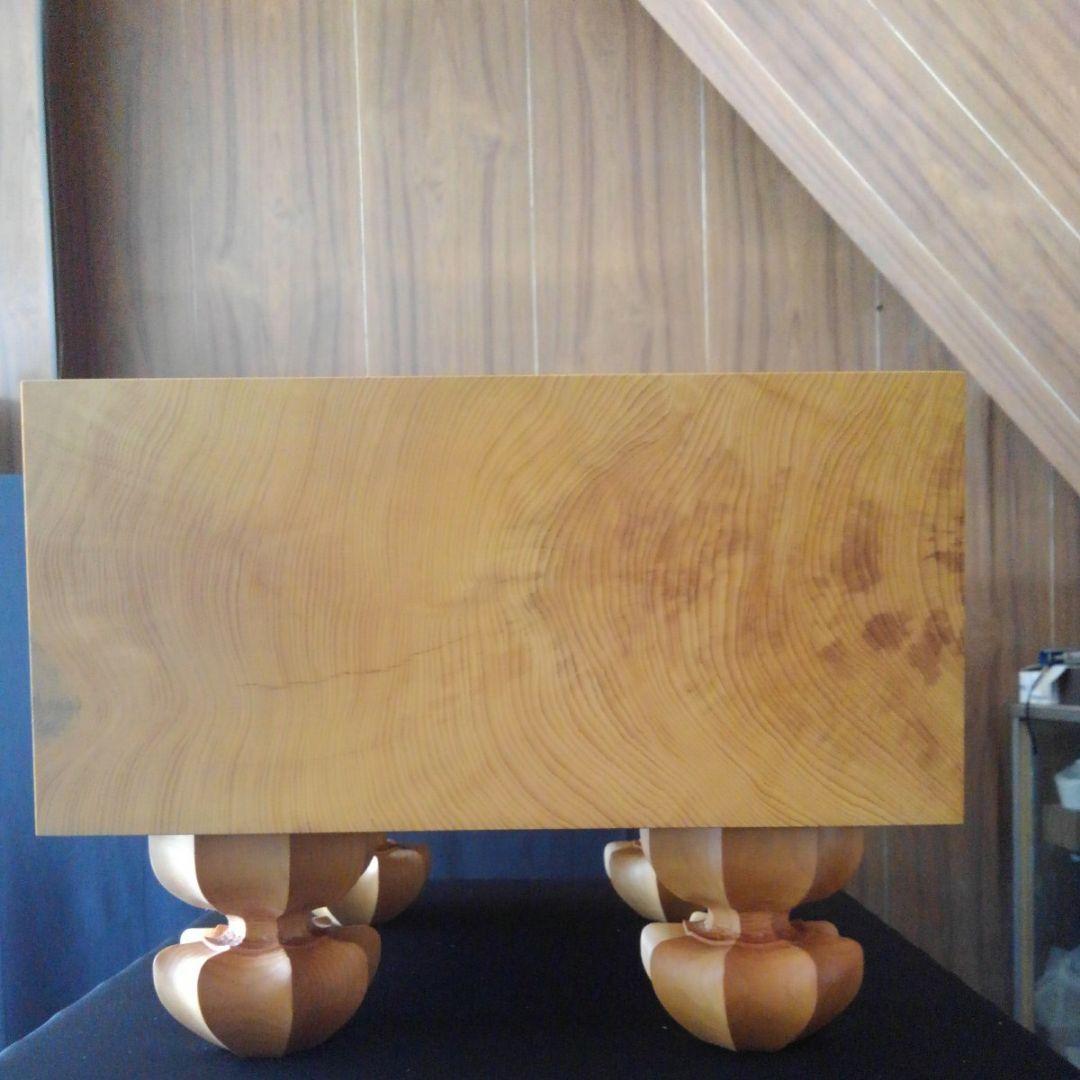 【国産　本榧　5寸将棋盤　天地柾】