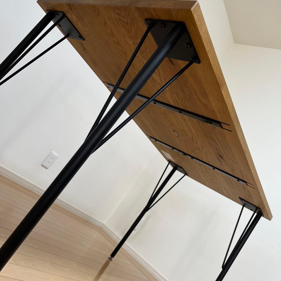 【niko and...】 ダイニングテーブル　アイアン脚