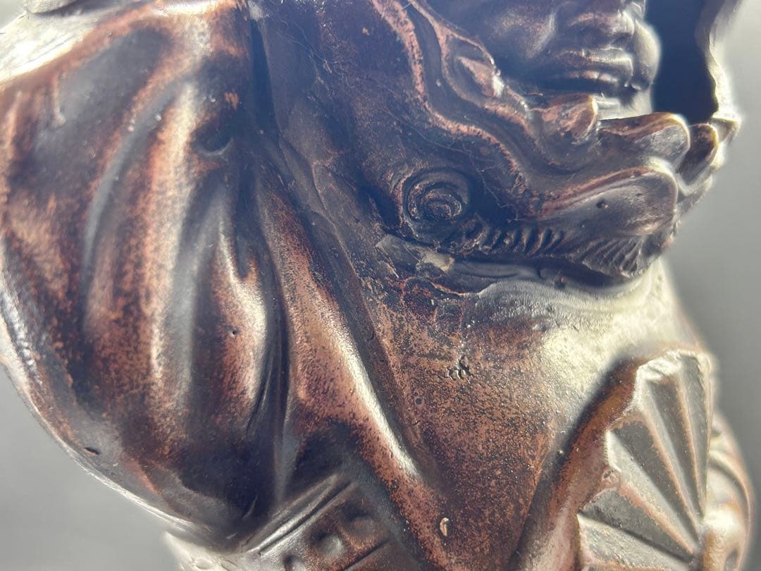 備前焼 大黒天 獅子被り 縁起物 七福神 -68- - メルカリ