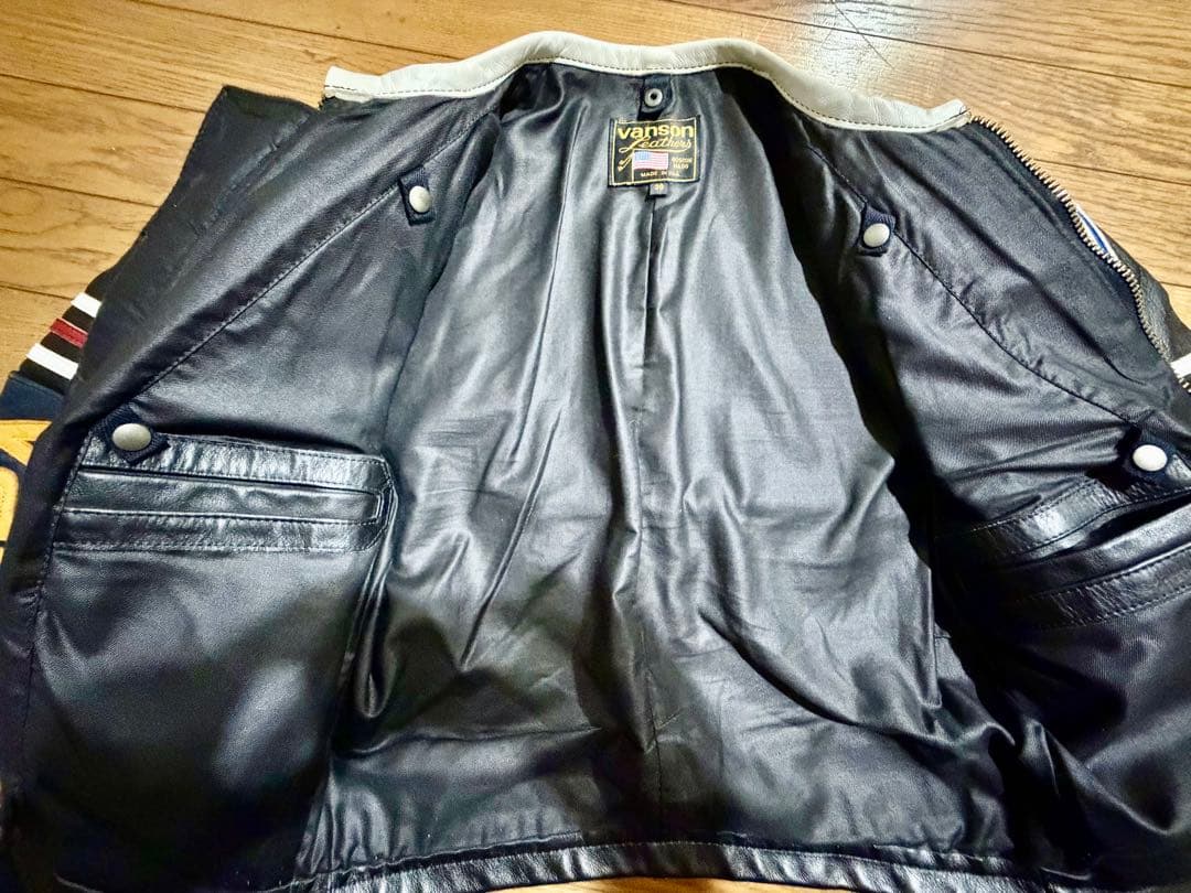 vanson バンソン 希少ステッチスター サイズ38