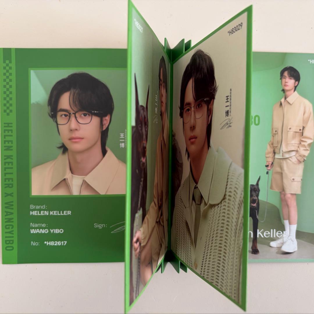 公式【Helen Keller 】王一博 代言人 冊子風 カード - メルカリ
