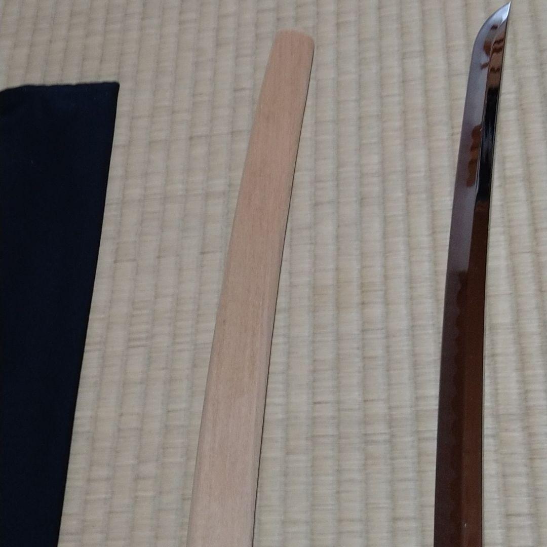 模造刀　日本刀白鞘  鍔無し