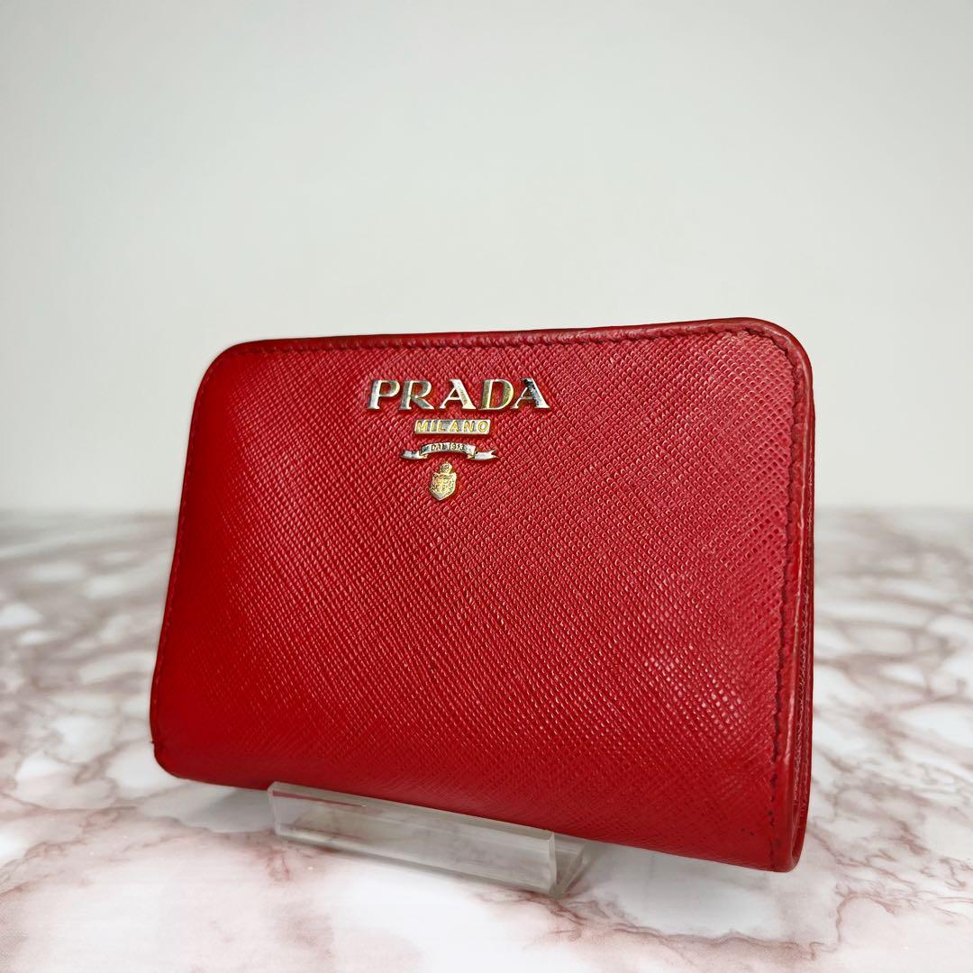 【美品】PRADA 二つ折り財布　折り財布57