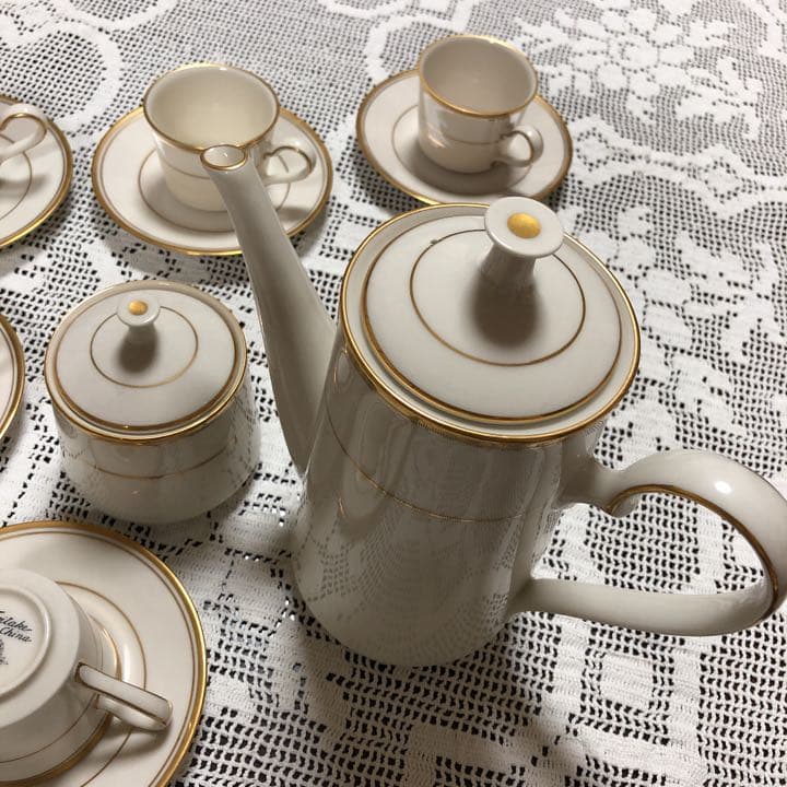 ディスカウント ノリタケ デミタスカップ ソーサー ポット シュガー