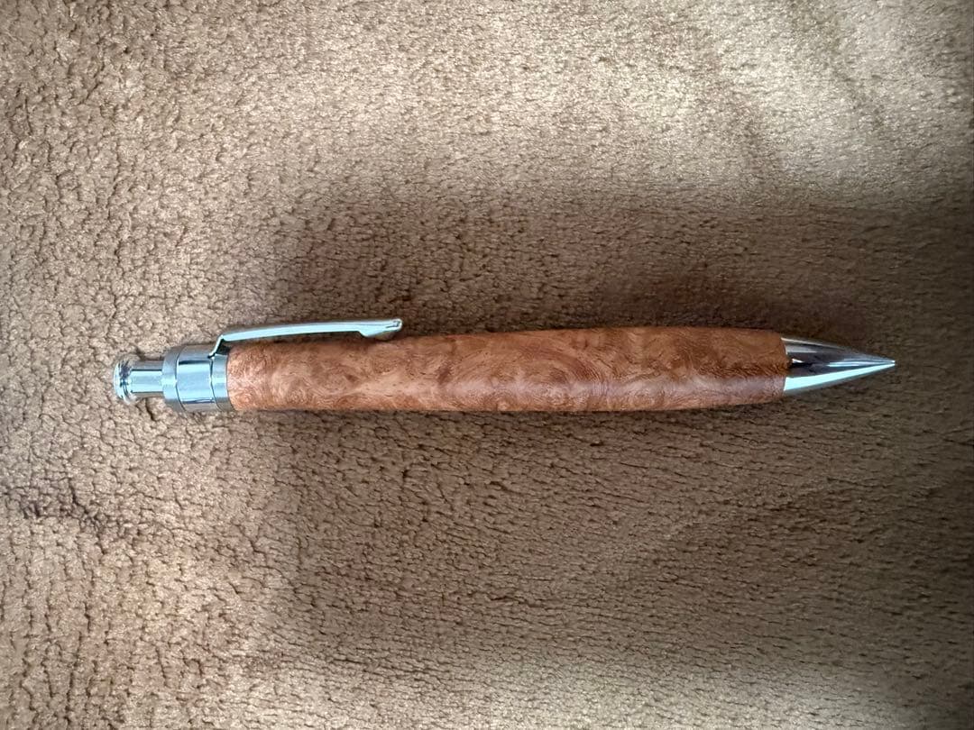 木軸ペン 花梨瘤杢 スタビライズドウッド ボールペン／シャープペン