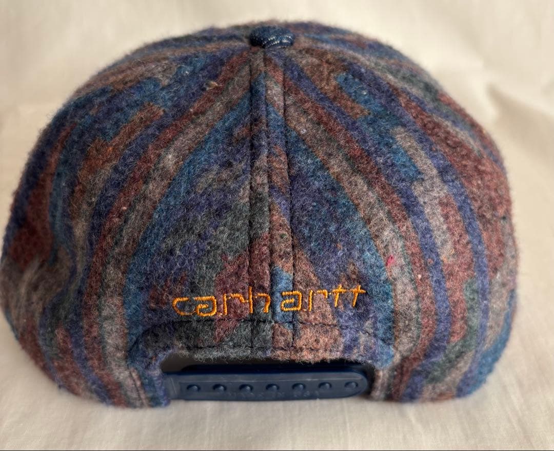 未使用】希少USA製 90s Carhartt ネイティブブランケットキャップ