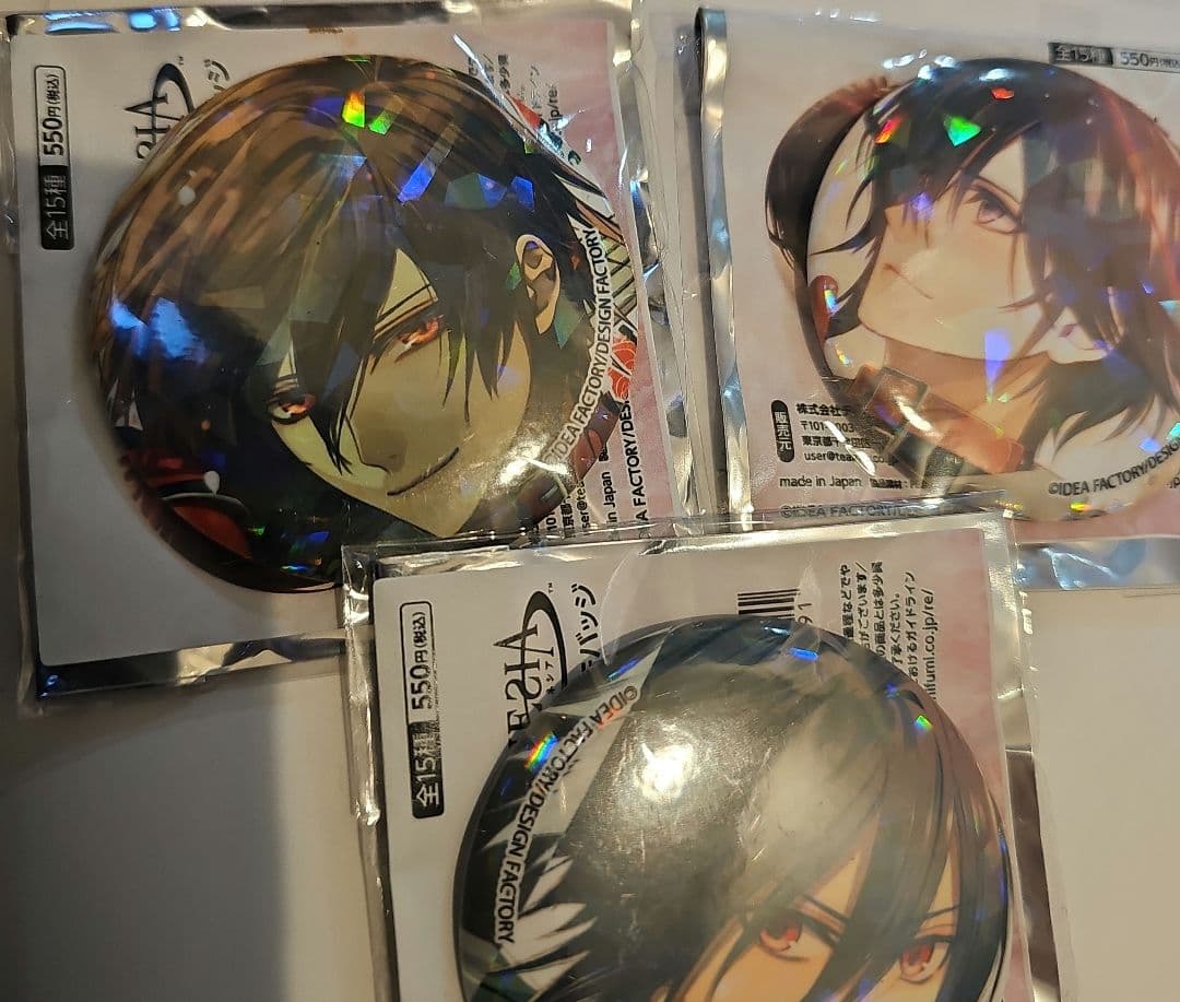 AMNESIA アムネシア シン ホログラム缶バッジ 激レア 3点