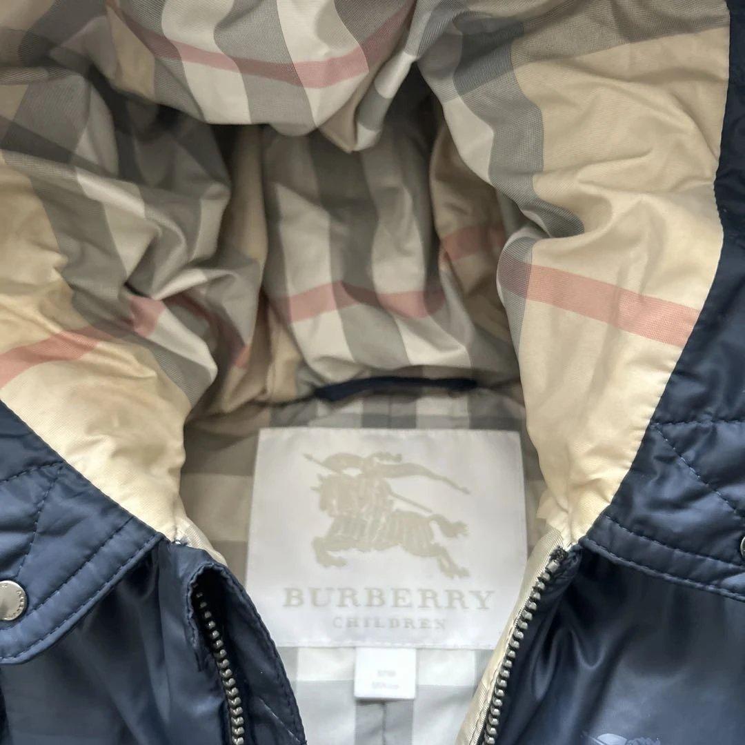 バーバリー　ジャンプスーツ　ベビーアウター　70 80 ネイビー　ダウン