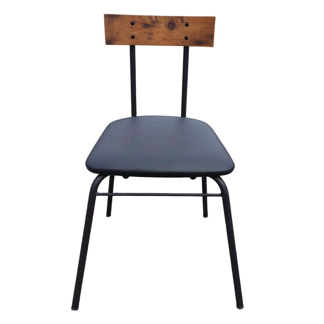 【送料無料】ニトリ　テーブル＆チェア　ユーズド加工木目調