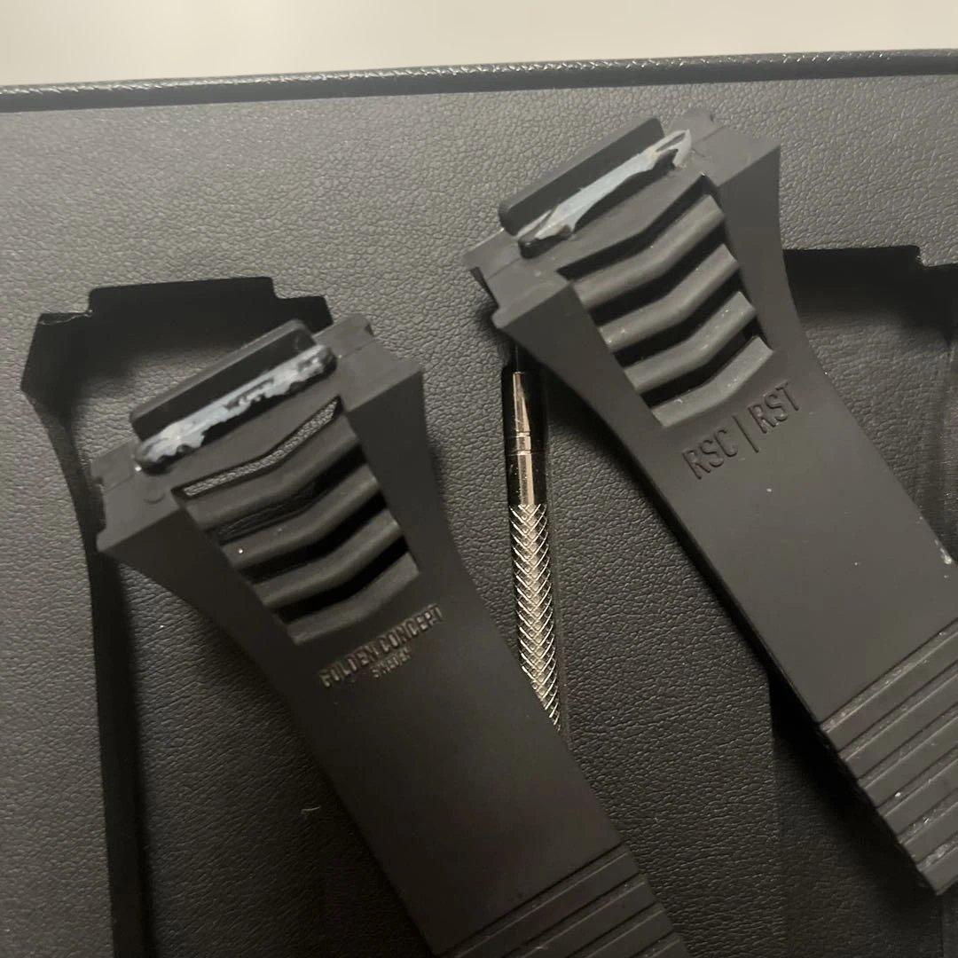 ゴールデンコンセプト　替えストラップ　ラバーベルト　ブラック