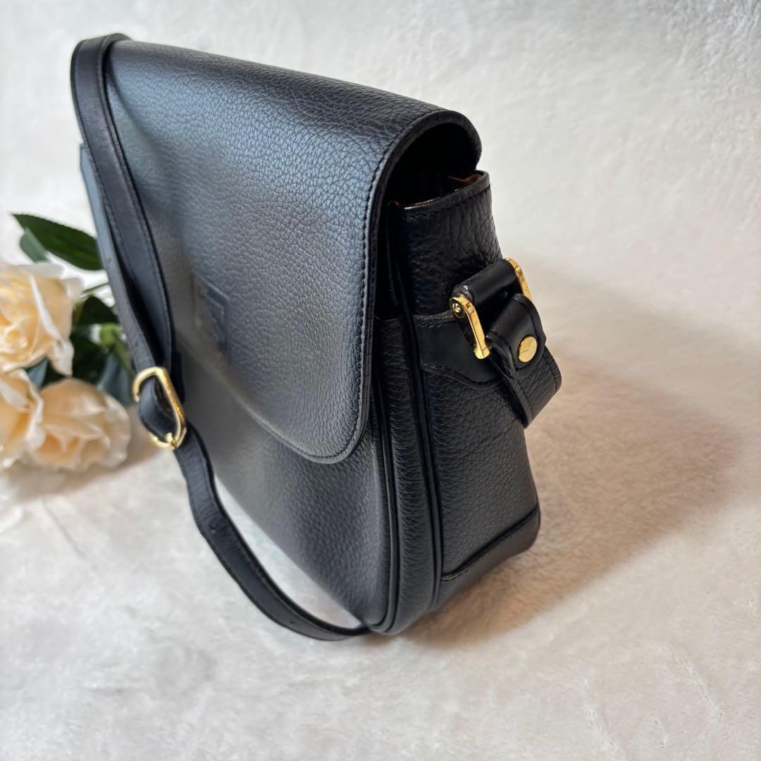 美品✨バーバリー ショルダーバッグ ノヴァチェック レザー ブラック