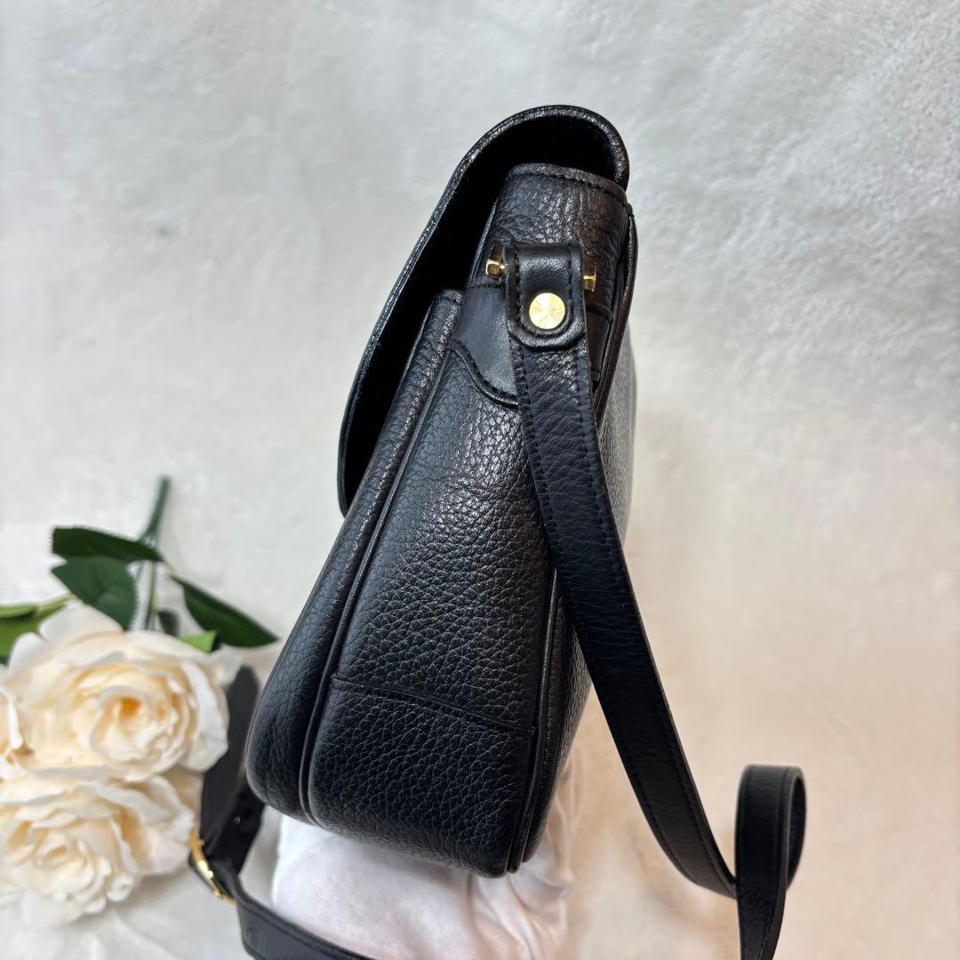 美品✨バーバリー ショルダーバッグ ノヴァチェック レザー ブラック