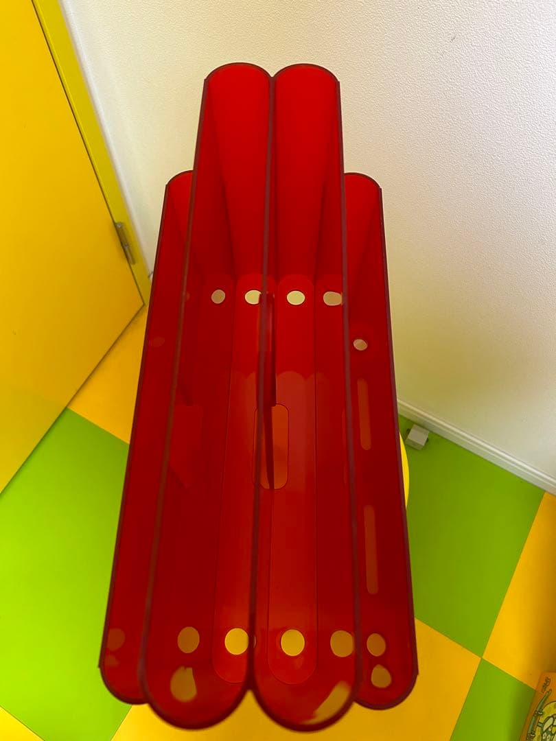 Kartell カルテル ポルタリビステ マガジンラック　オレンジレッド　家具