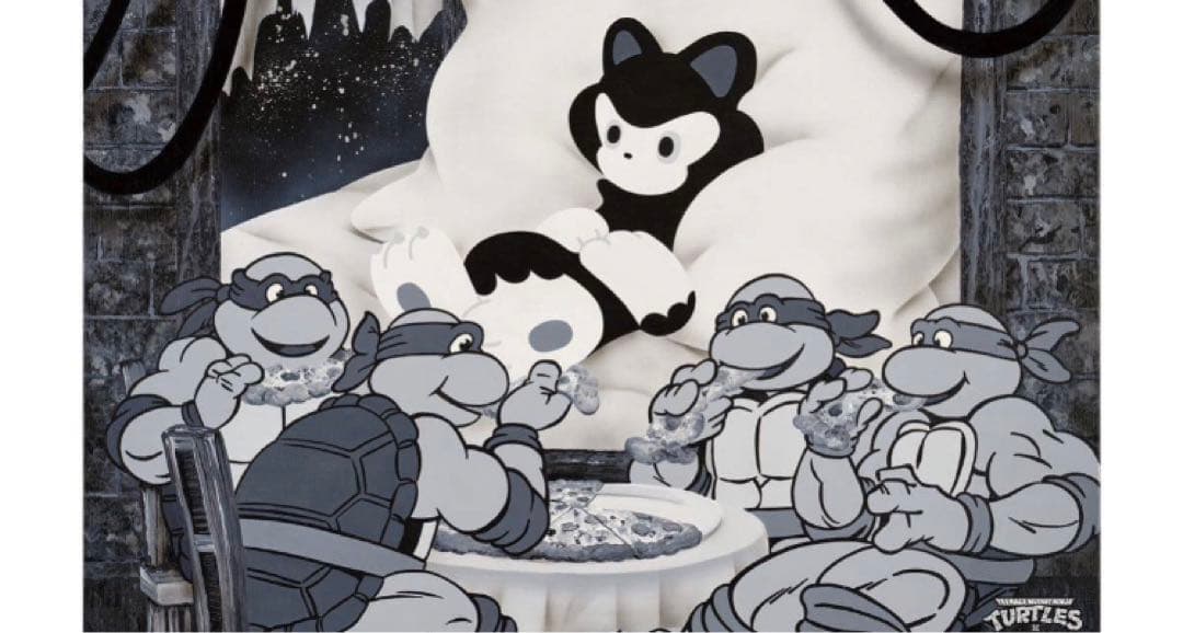 額装TIDE Mutant Ninja Turtles いでたつひろ 真作