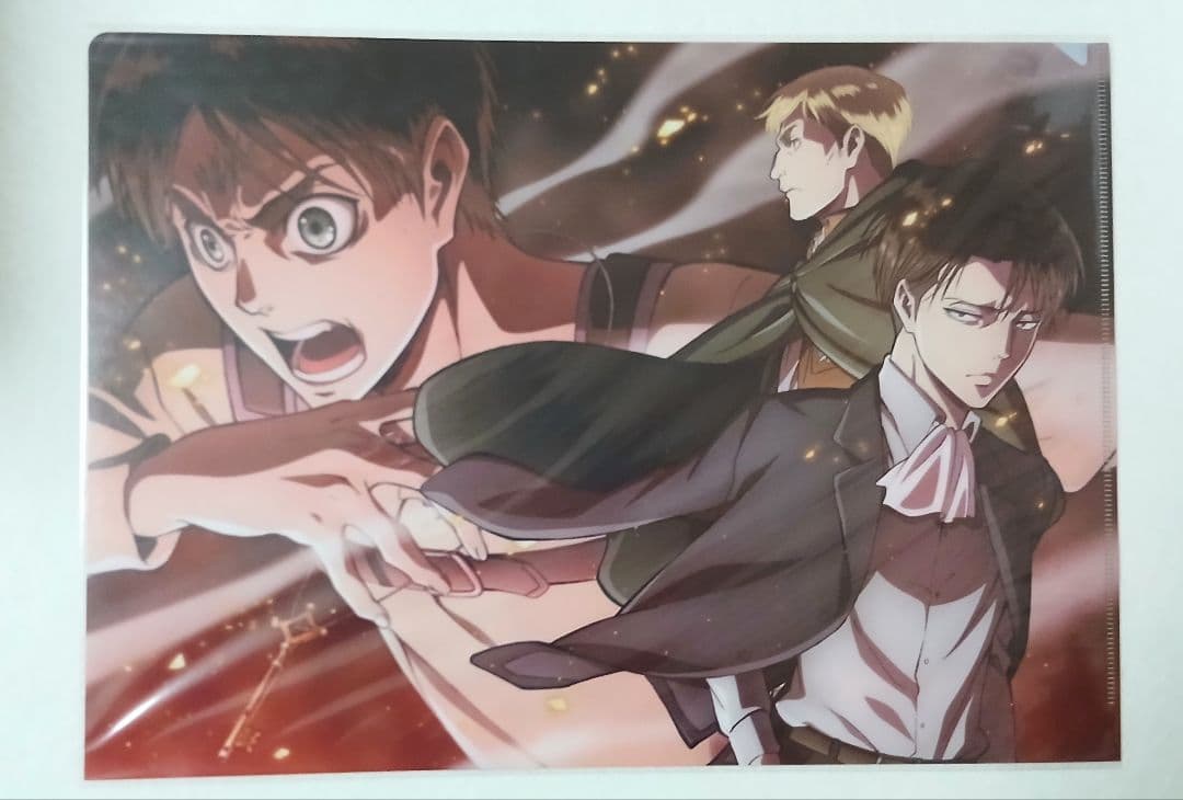 進撃の巨人 クリアファイル A4 エレン リヴァイ エルヴィン 新品 未