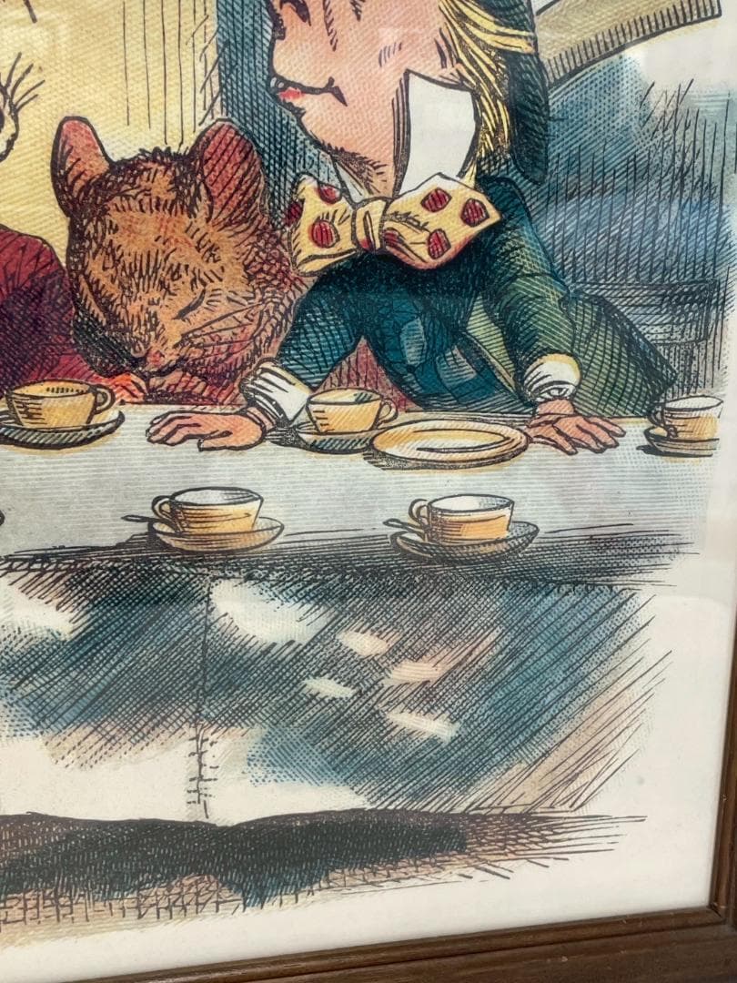 不思議の国のアリス　ウォールデコ　ジョン・テニエル　壁掛け　ポスター　額絵