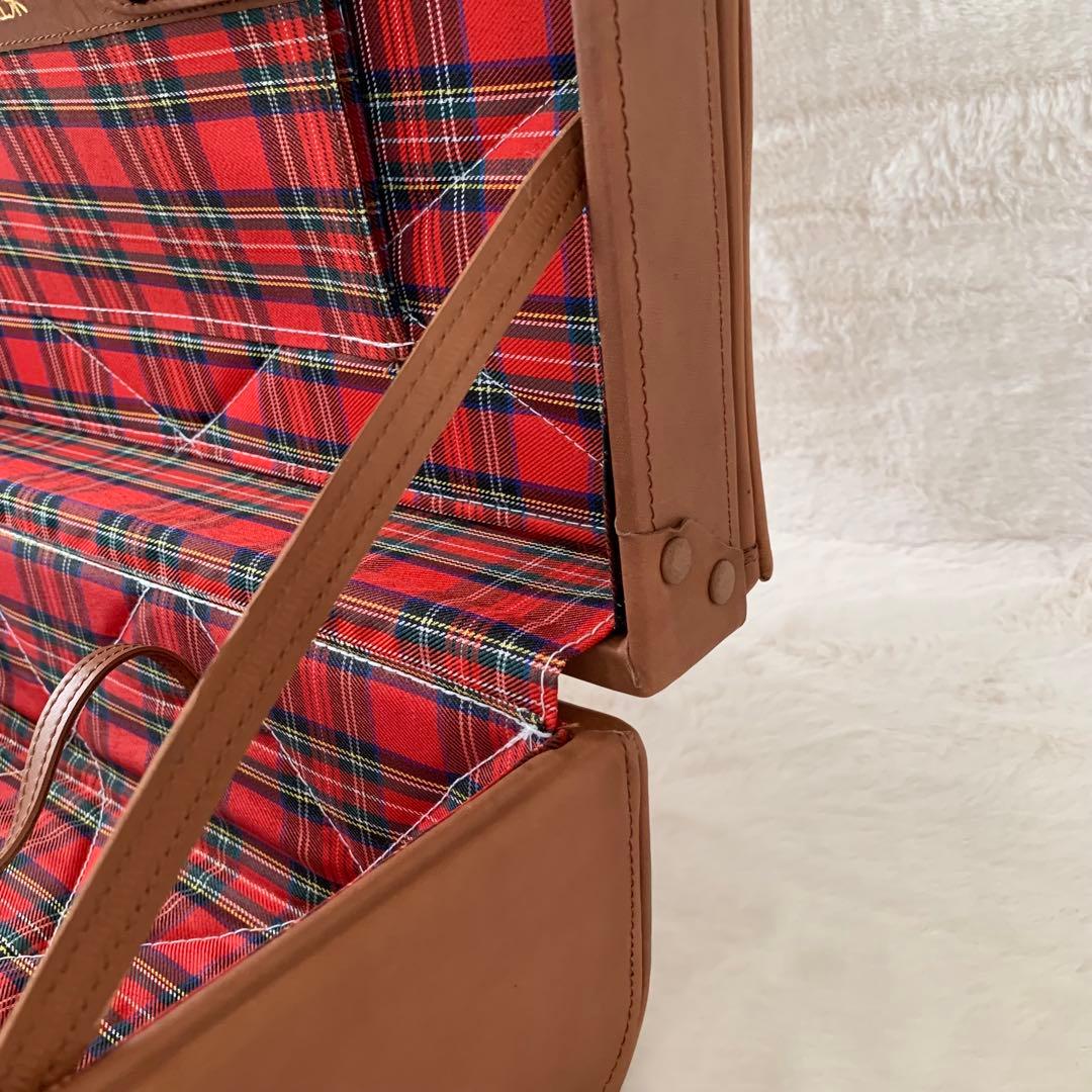 午後の紅茶 初代コイズミトランク アンティーク 希少 本革 キャメルブラウン