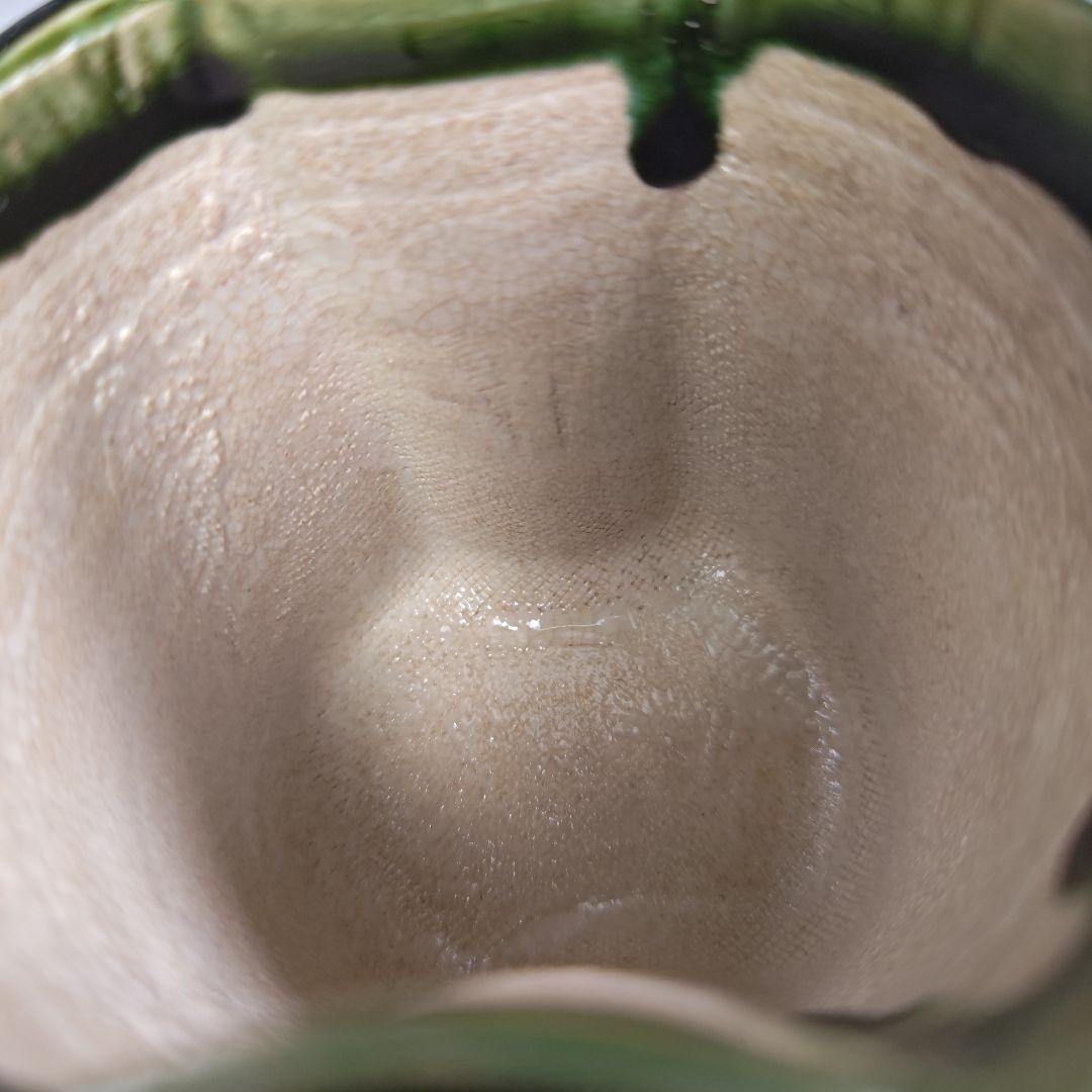 ウ251 火入『鐵山』『織部 分銅 火入 共箱』茶道具