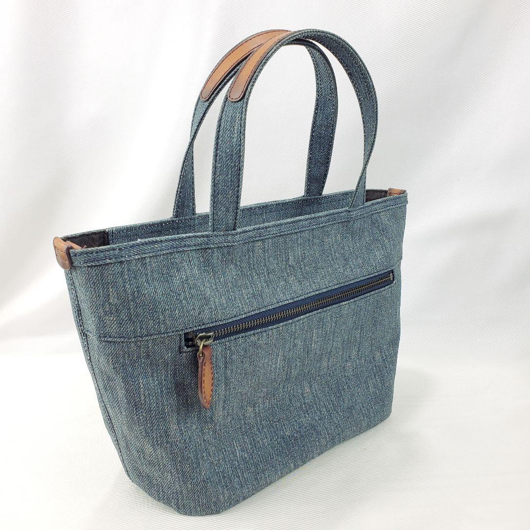 Dakota　デニム　バッグ　ダコタ　ハンドバッグ　ロゴ　レザー