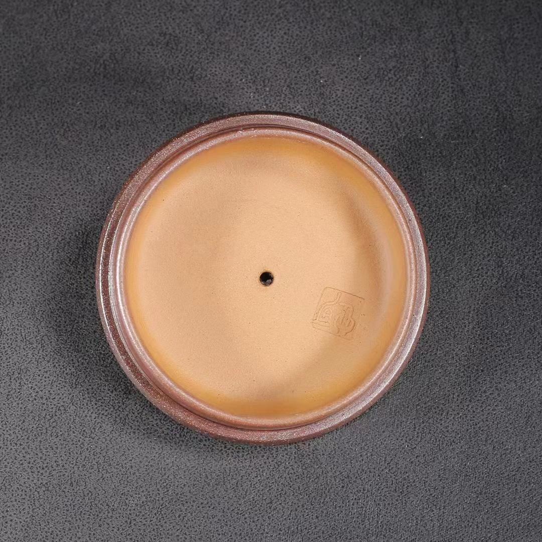 中国古美術・原鉱底槽清泥龍騰盛世紋急須・紫砂壺・底