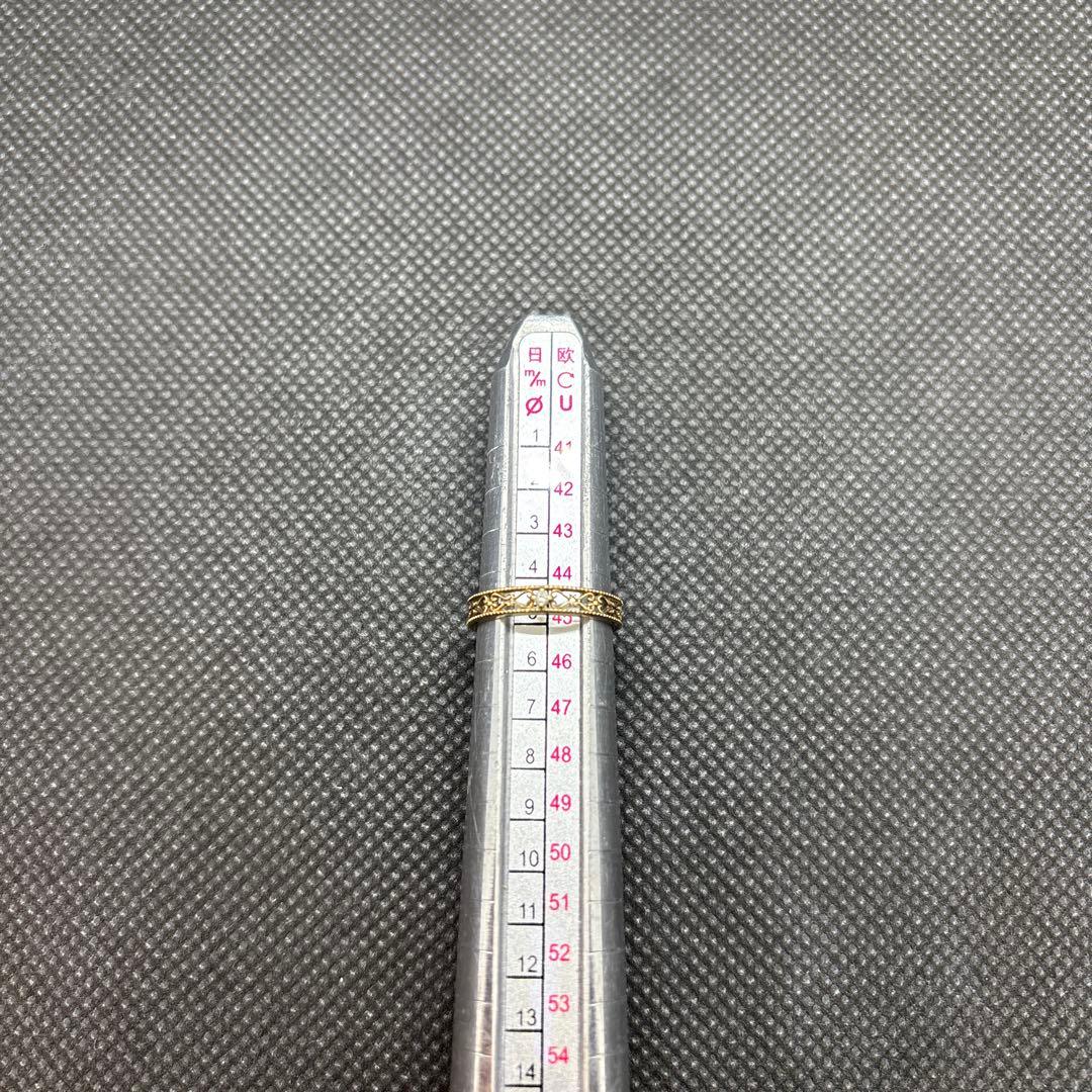 即決 K10 ゴールド リング 指輪 5号