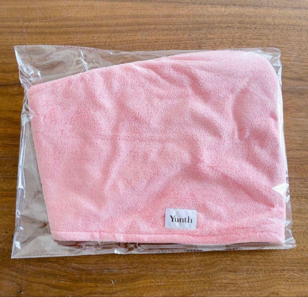 新品未開封 ユンス Yunth ヘアドライタオル ピンク ターバン - メルカリ