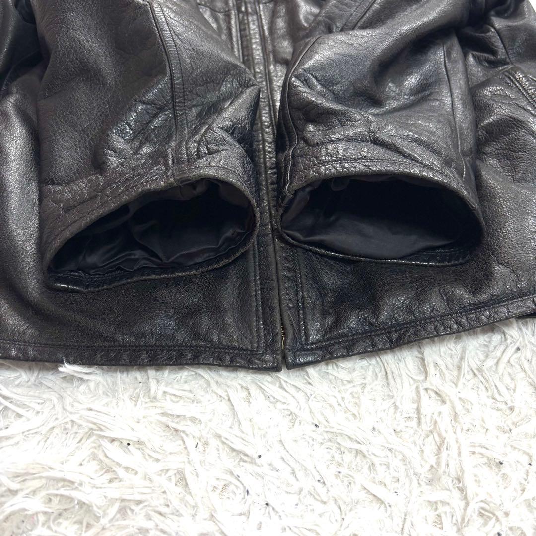 ✨良品✨ビッグロゴ刺繍◇ハーレーダビッドソン L レザーライダース