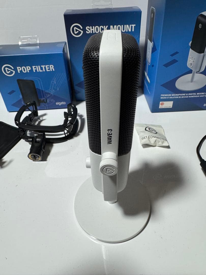 Elgato WAVE:3 ポップフィルター&ショックマウント付き
