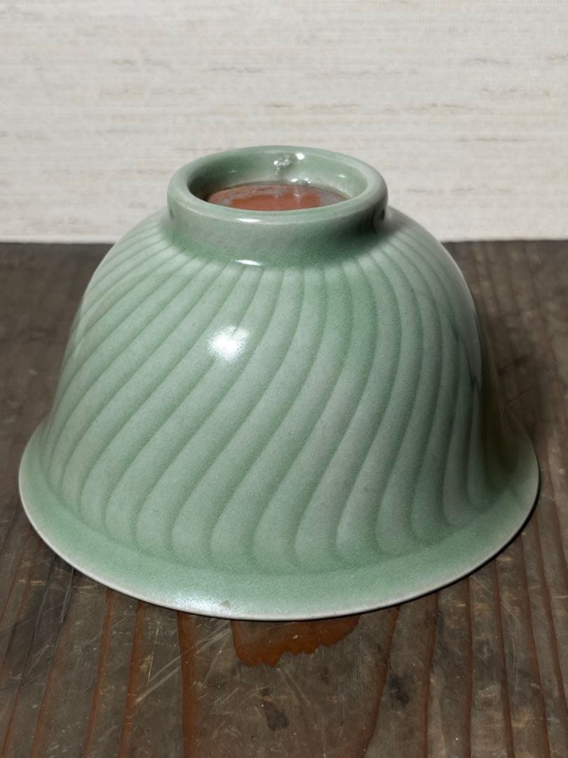 明　龍泉窯　青磁茶碗　七官青磁　明時代