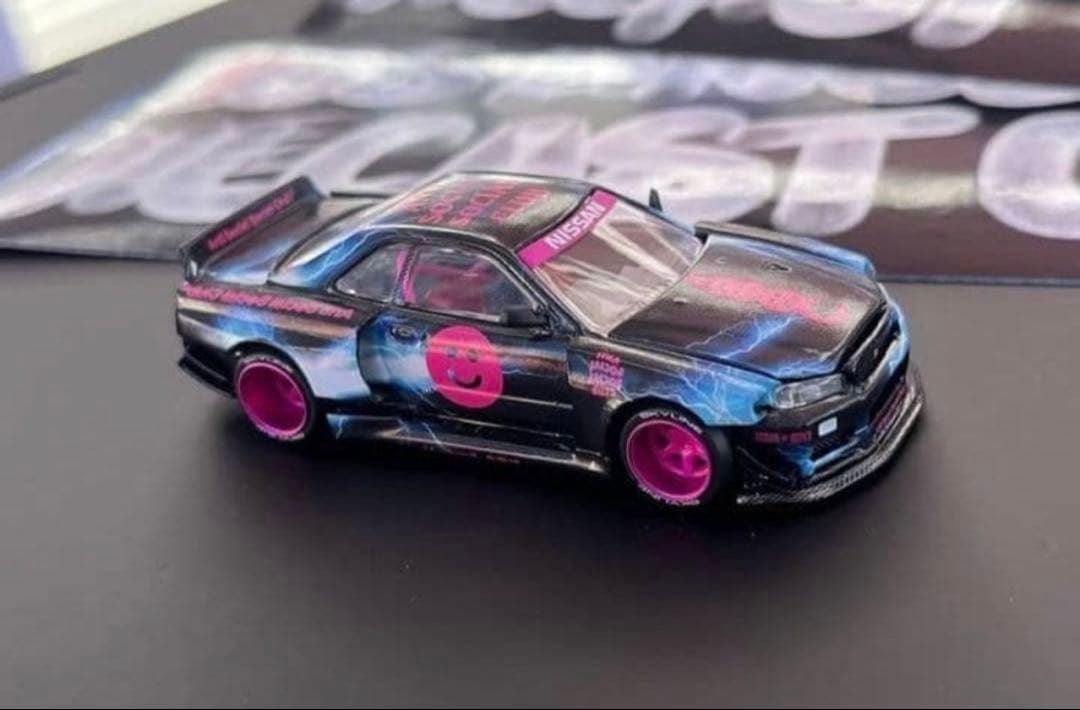 現状品】イグニッションモデル 1/43 スカイライン 2000GT-R ブルー 1