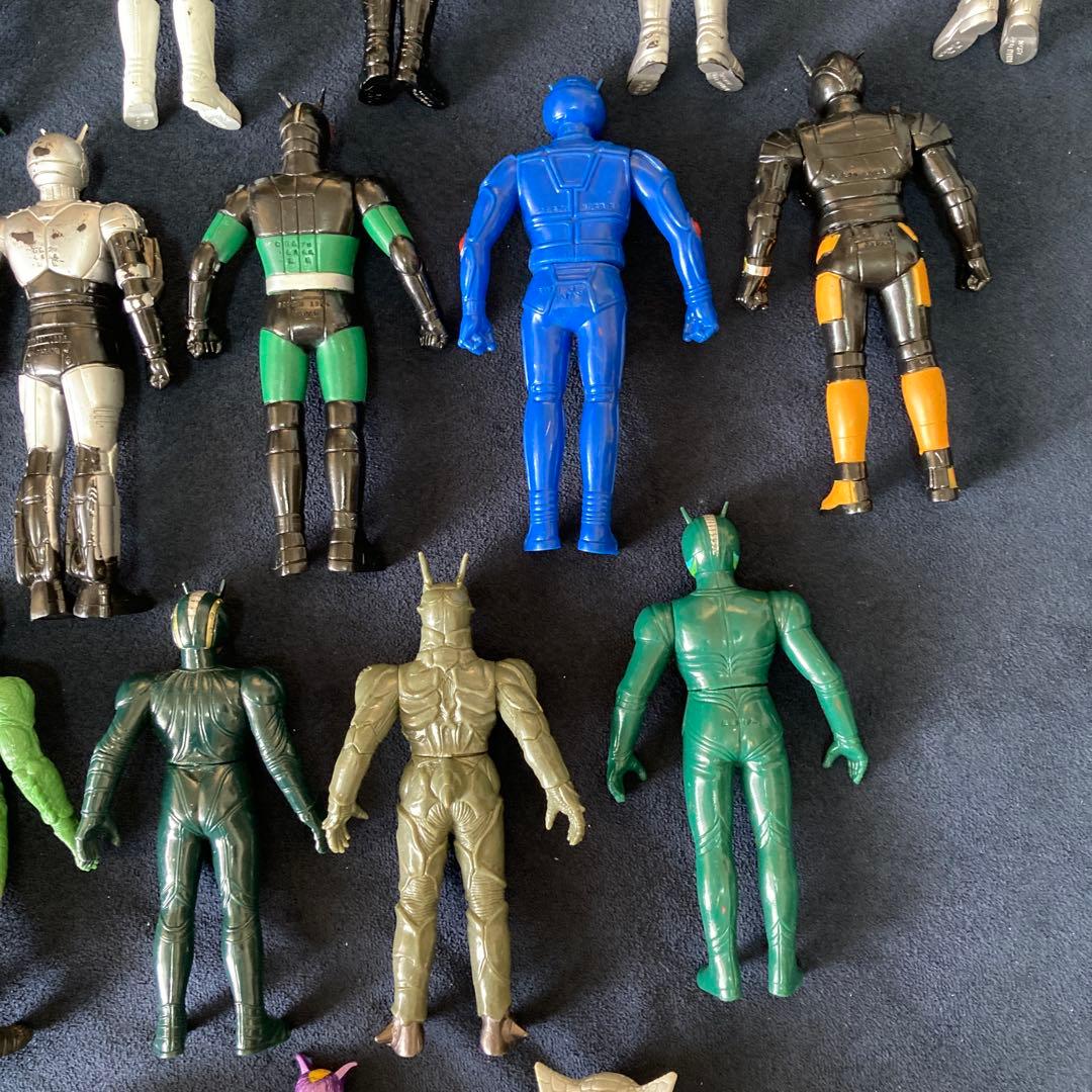 昭和　仮面ライダー　人形　フィギュア　ソフビ