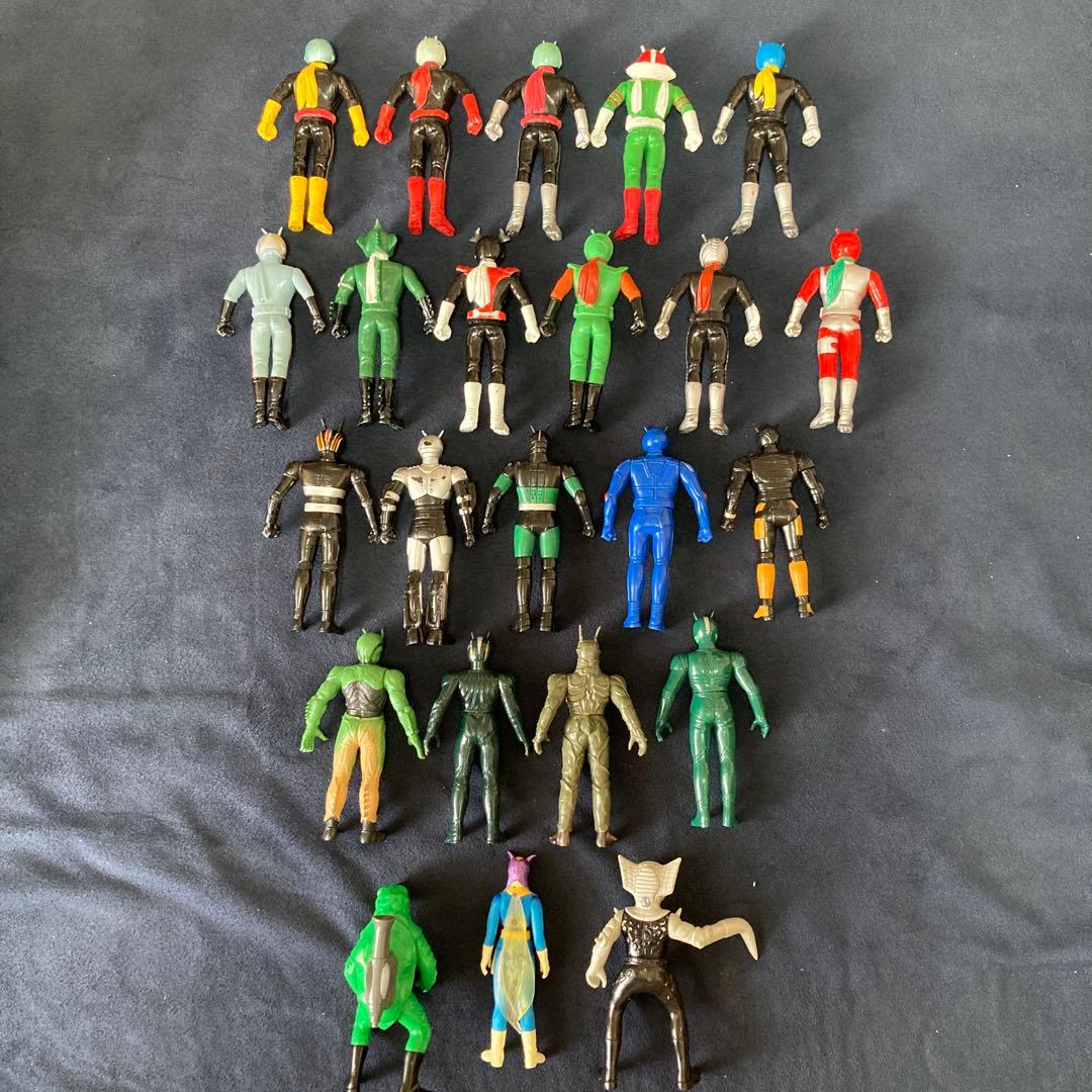 昭和　仮面ライダー　人形　フィギュア　ソフビ