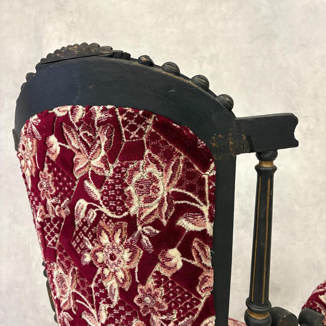 ネパール パタン製 アンティークアームチェア【A】