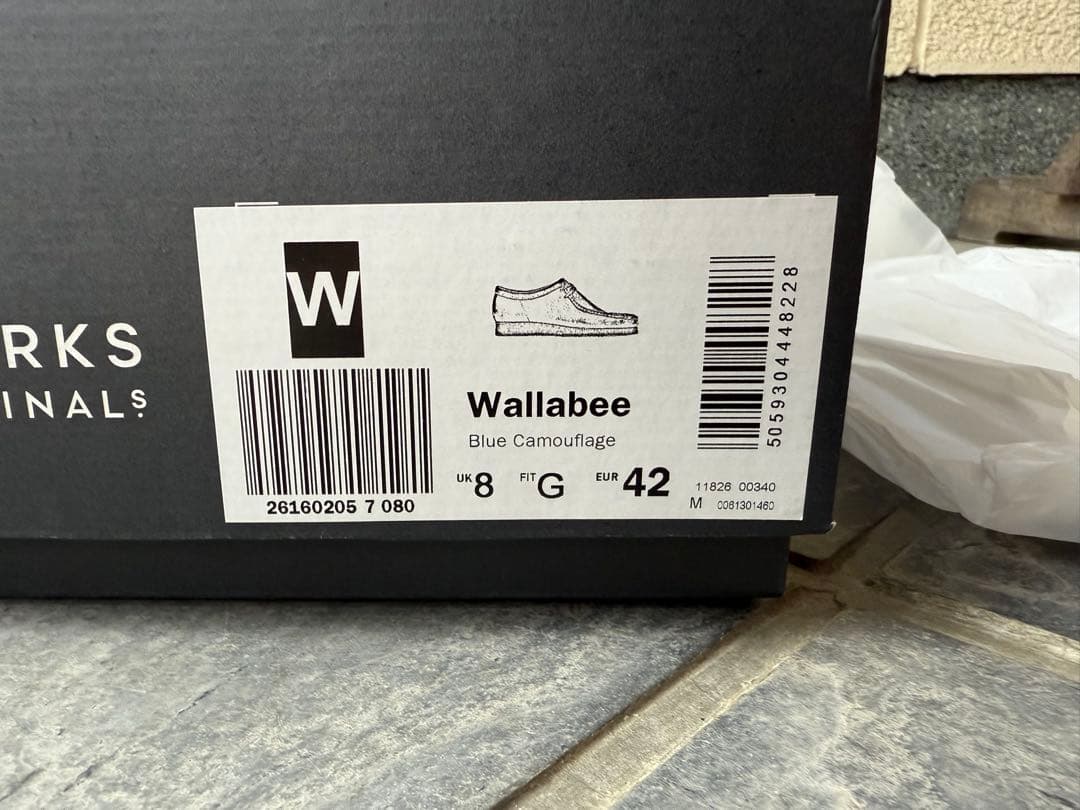 【Clarks】 Wallabee Blue Camo 21SP-I