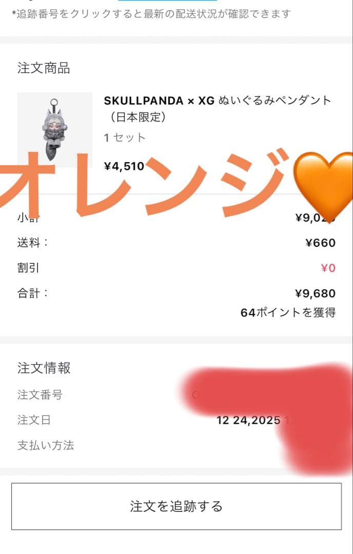 K*♪様 XG SKULLPANDA スカルパンダ ぬいぐるみペンダント 一個